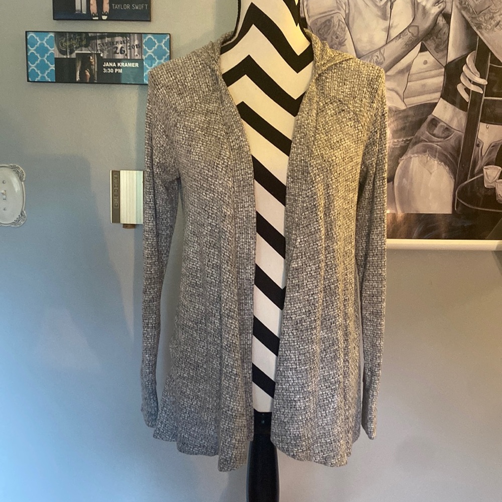 AE lightweight hooded cardigan